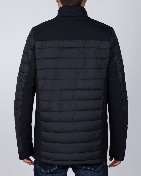 Cabano Tall Reflective Quilted Jacket (navy)