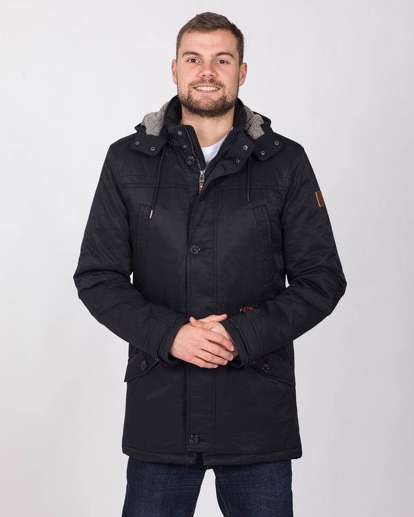 Cabano Tall Cotton Parka Jacket (navy)