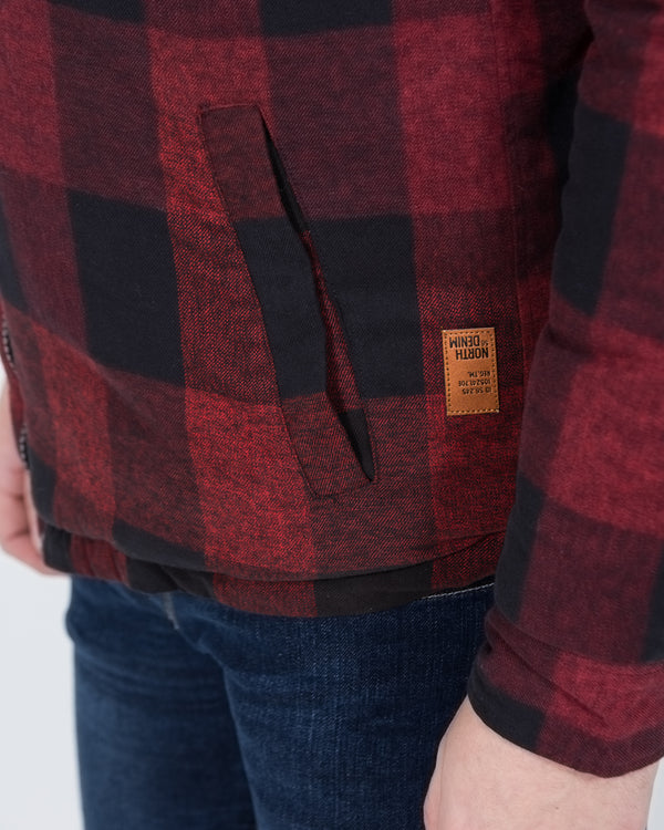North 56 Tall Denim Padded Jacket (buffalo check)