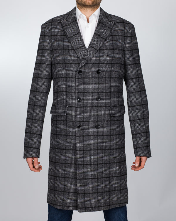 Skopes Porter Overcoat (charcoal check)