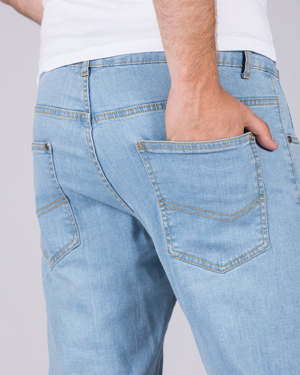 2t Rico Regular Fit Tall Jeans (ice blue)