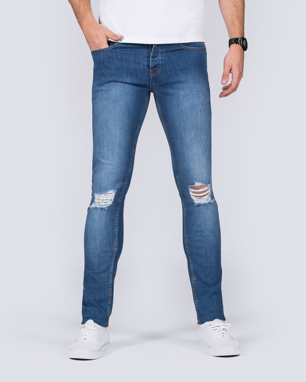 Ripped Skinny Fit Tall Mens Extra Long 36 38 40 Inside leg Jeans