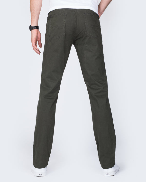 Redpoint Milton Slim Fit Tall Jeans (olive)