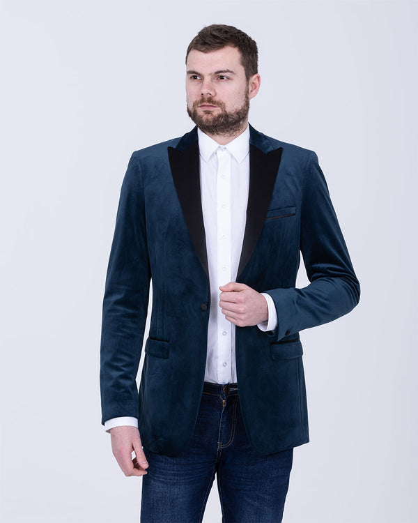 Skopes Jive Tall Velvet Blazer (teal)