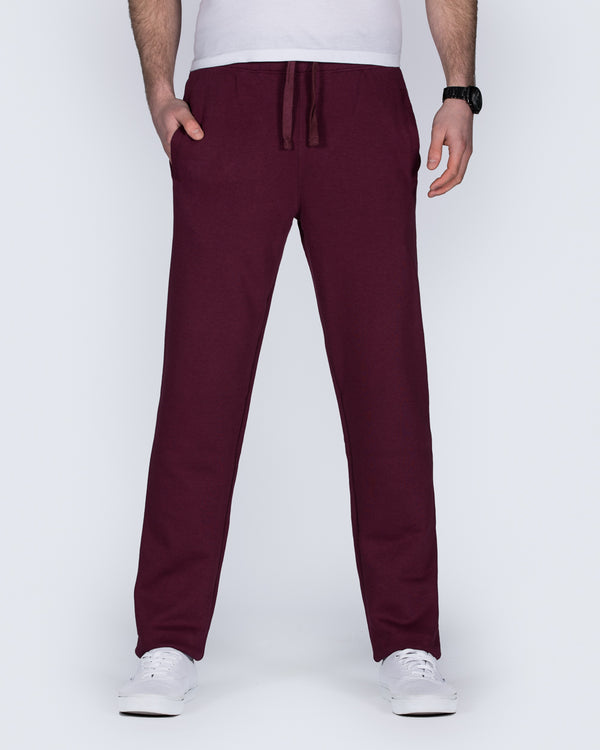 2t Colin Regular Fit Tall Joggers (burgundy)