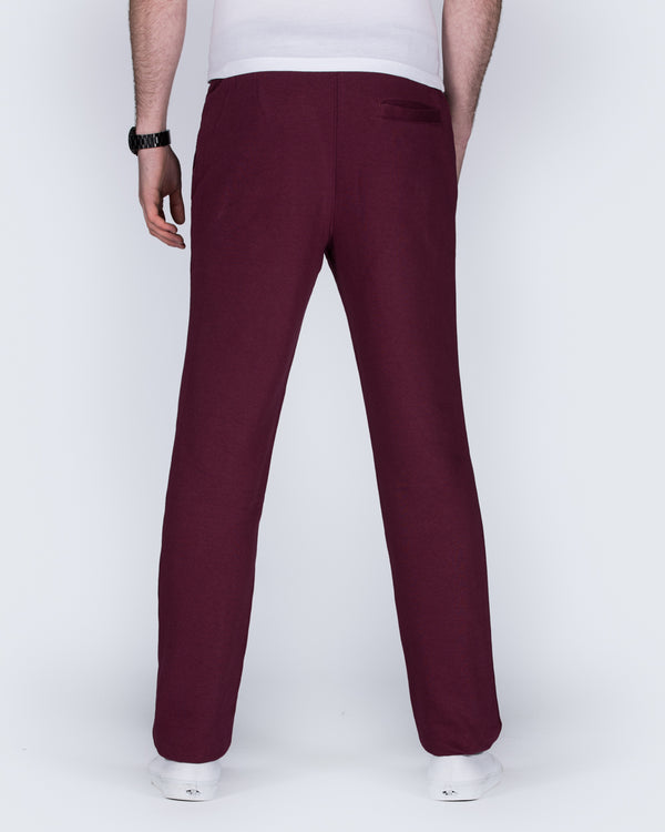 2t Colin Regular Fit Tall Joggers (burgundy)