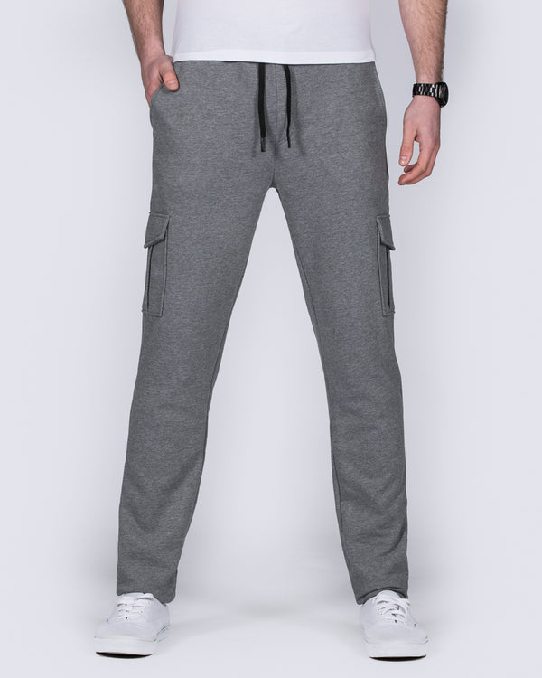 2t Hugo Slim Fit Tall Cargo Joggers (charcoal)