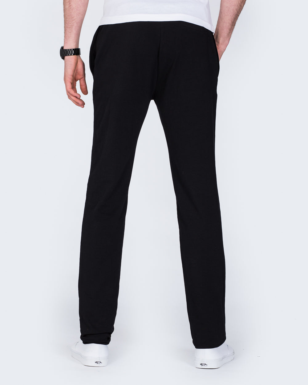 2t Slim Fit Tall Extra Long Mens Joggers (black) 36 / 38 inch