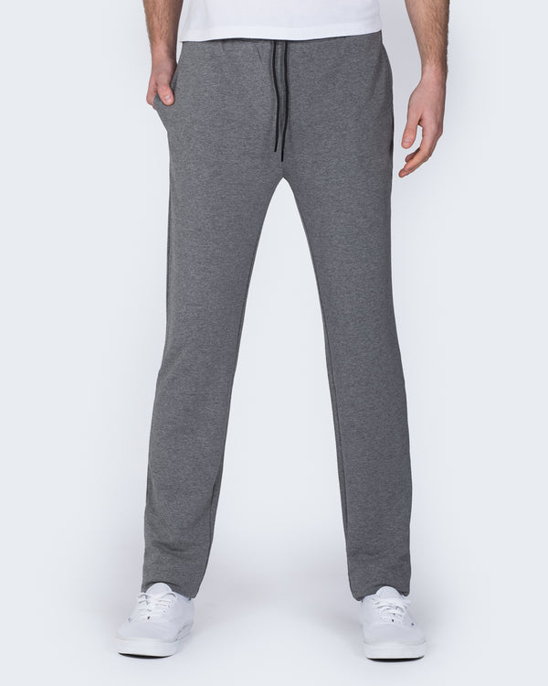 2t Slim Fit Open Hem Tall Joggers (charcoal)