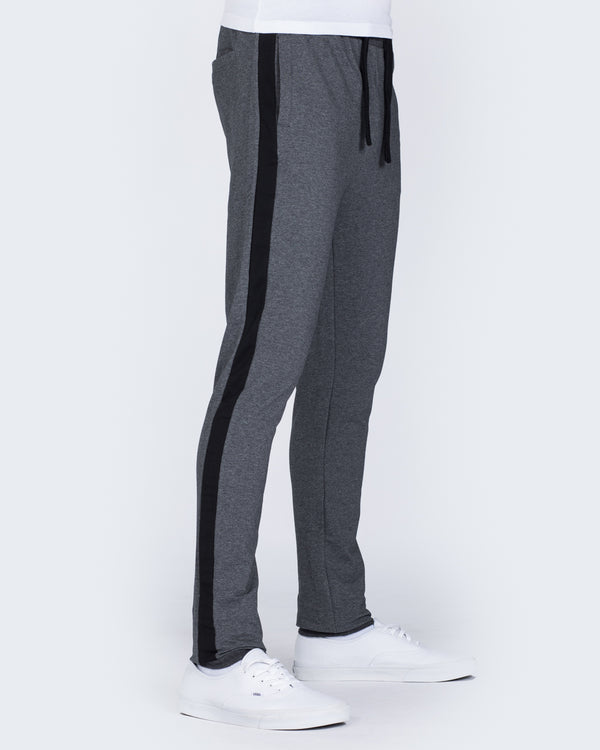 2t Stripe Slim Fit Tall Sweat Pants (charcoal)