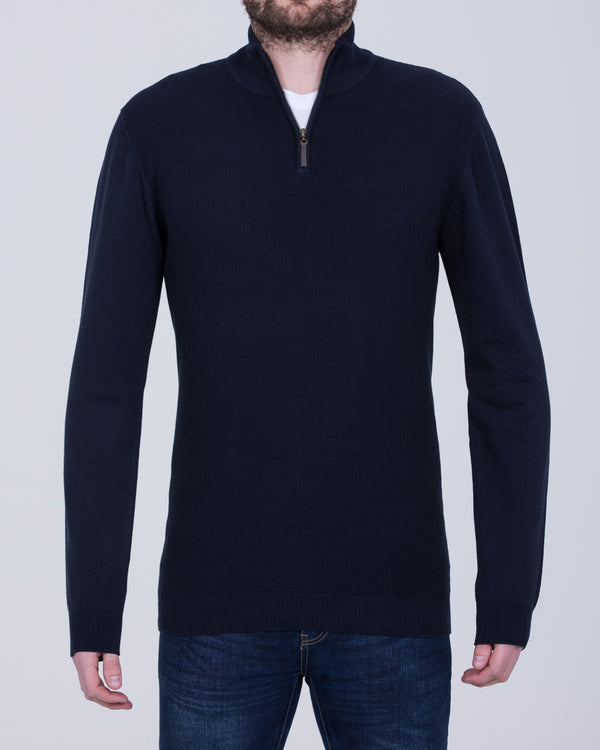 2t Quarter Zip Tall Jumper (navy)