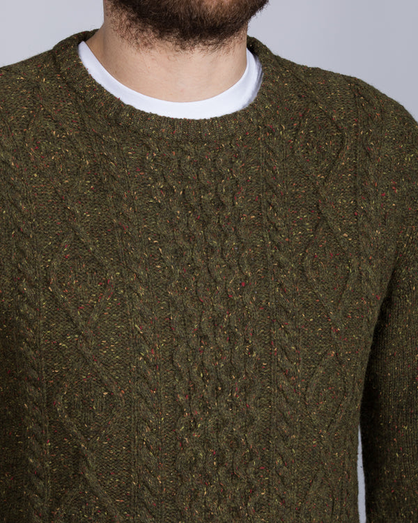 2t Lambswool Cable Knit Tall Jumper (moss)