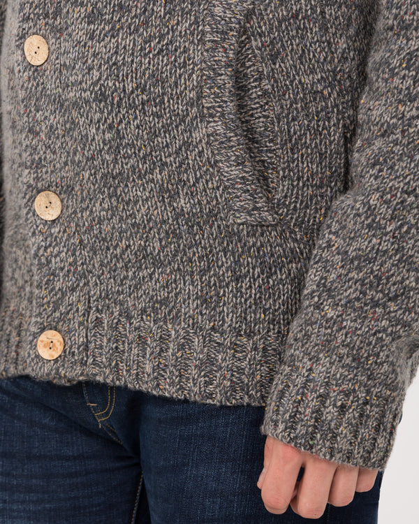 2t Tall Lambswool Cardigan (taupe)