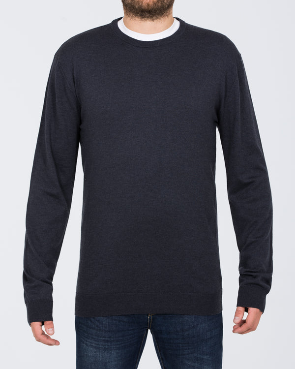 2t Tall Seawool Crew Neck Jumper (indigo)