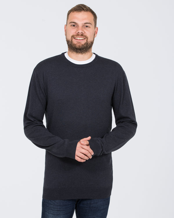 2t Tall Seawool Crew Neck Jumper (indigo)