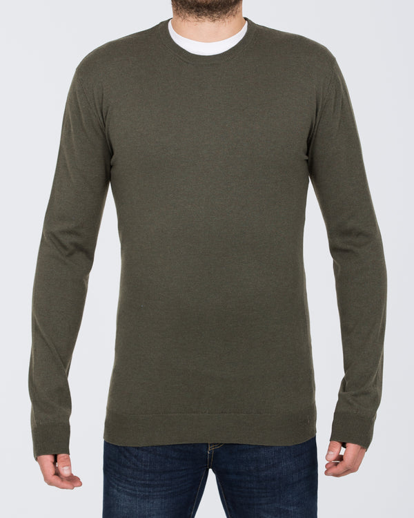 2t Tall Seawool Crew Neck Jumper (loden)