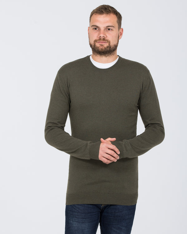 2t Tall Seawool Crew Neck Jumper (loden)