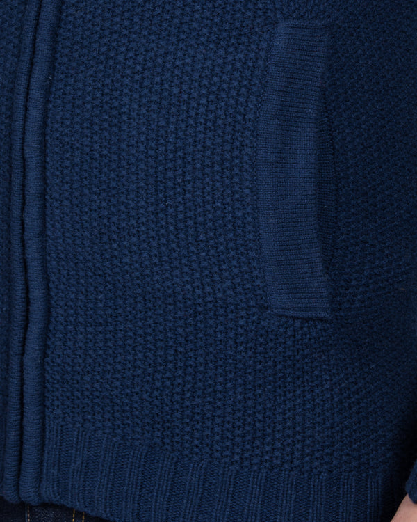 2t Tall Lambswool Zip-Up Jumper (navy)