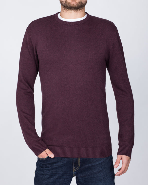 2t Cotton Crew Neck Jumper (damson)