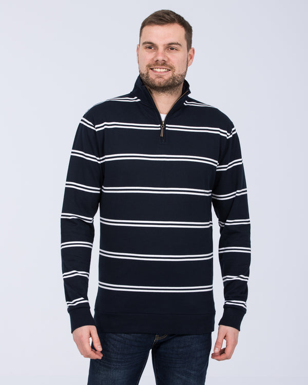 2t Tall Quarter Zip Jumper (navy stripe)