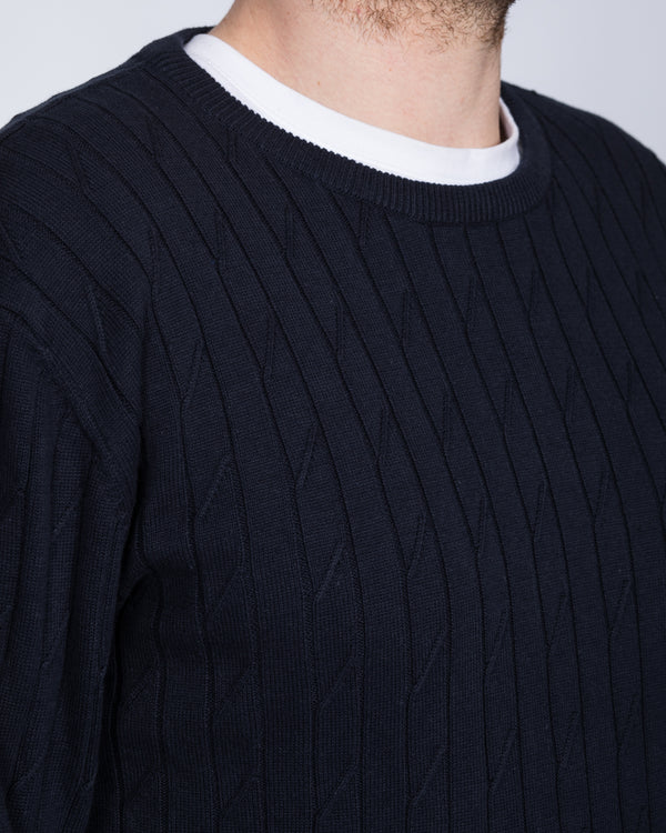 2t Summer Crew Neck Tall Jumper (navy)