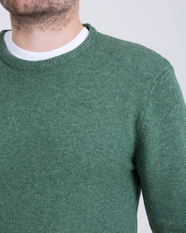 2t Tall Lambswool Crew Neck Jumper (sage)