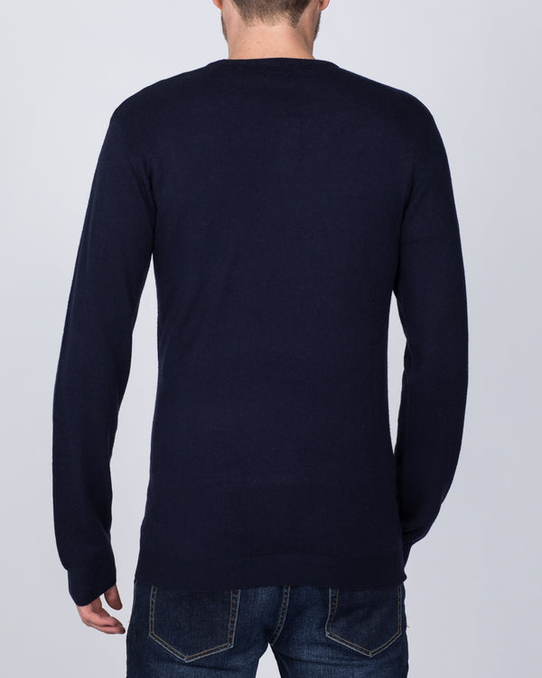 2t Merino Crew Neck Tall Jumper (navy)