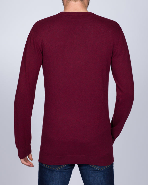 2t Merino Crew Neck Tall Jumper (mulberry)