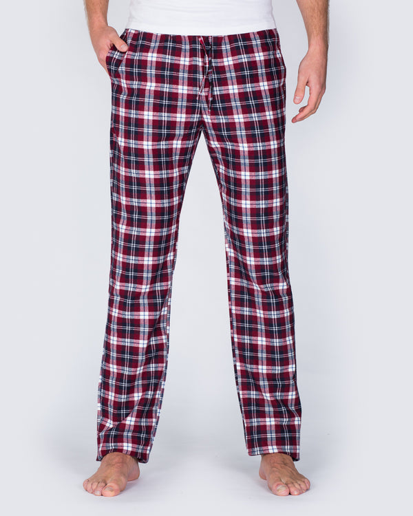 2t Tall Slim Fit Pyjama Bottoms (red)