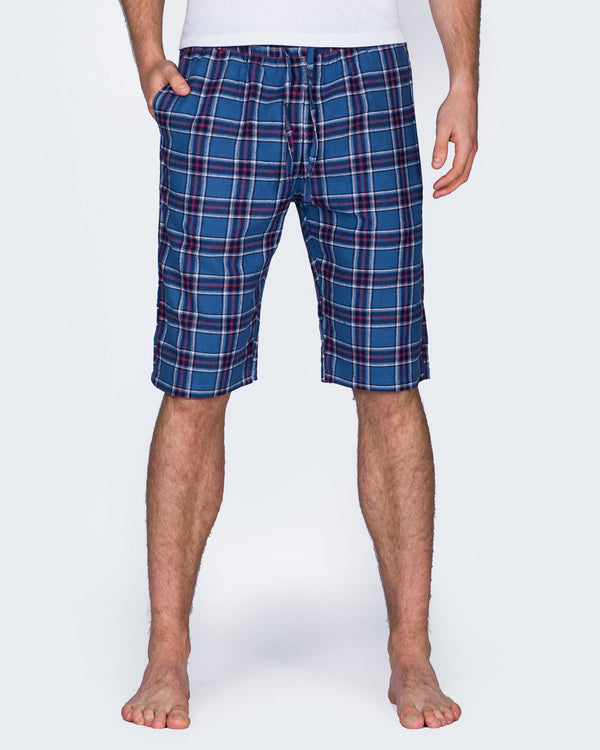 2t Tall Regular Fit Pyjama Shorts (blue)