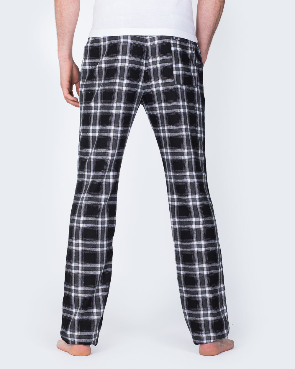 2t Tall Slim Fit Pyjama Bottoms (black/white)
