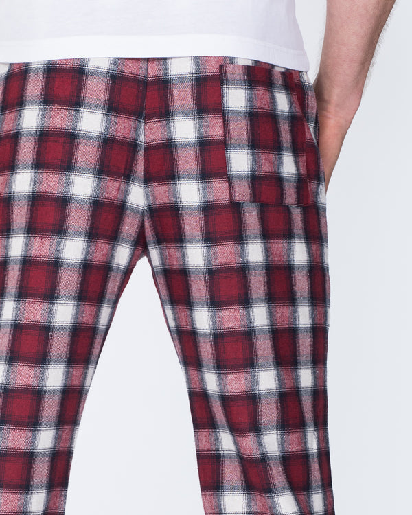 2t Tall Slim Fit Pyjama Bottoms (berry)