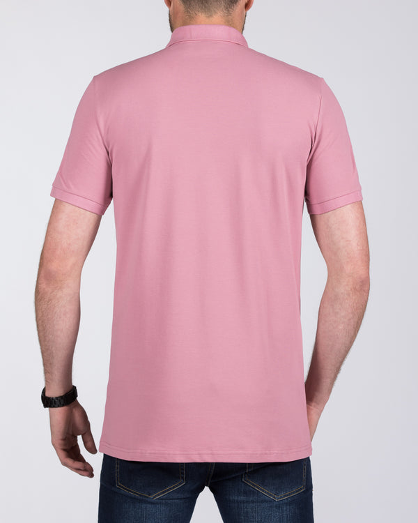 2t Slim Fit Tall Polo Shirt (dusty rose)