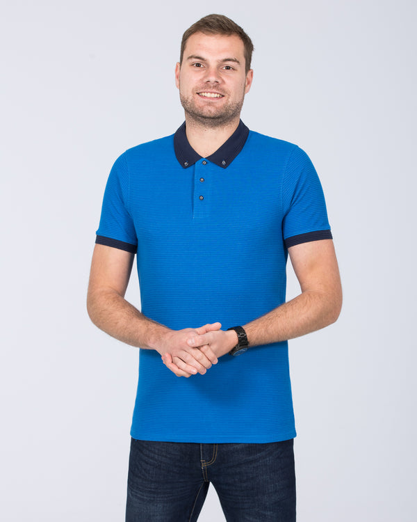 2t Finner Slim Fit Tall Polo Shirt (blue)