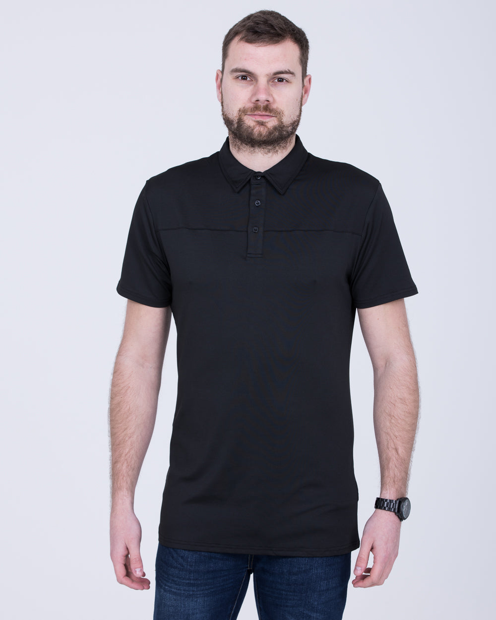 2t Tall Golf Polo Shirt (black)