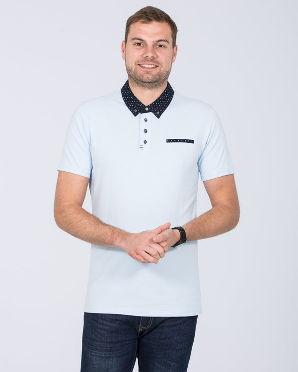 2t Morgan Slim Fit Tall Polo Shirt (sky)