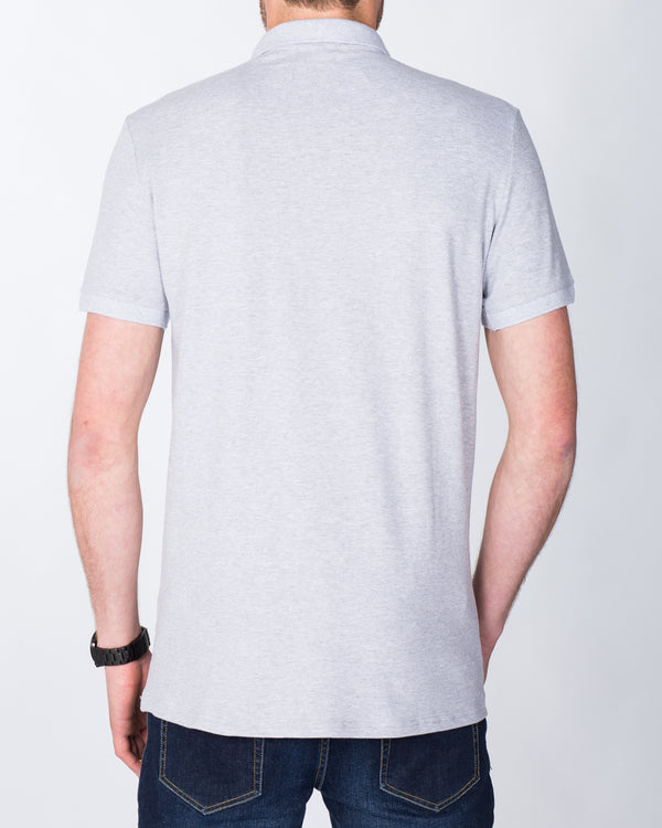 2t Slim Fit Tall Polo Shirt (heather grey)