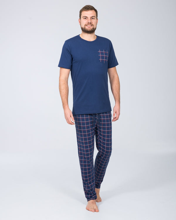 2t Jimmy Tall Mens Pyjama Set (red check)