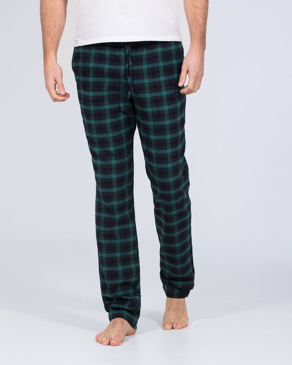 2t Pascal Tall Regular Fit Pyjama Bottoms (green check)