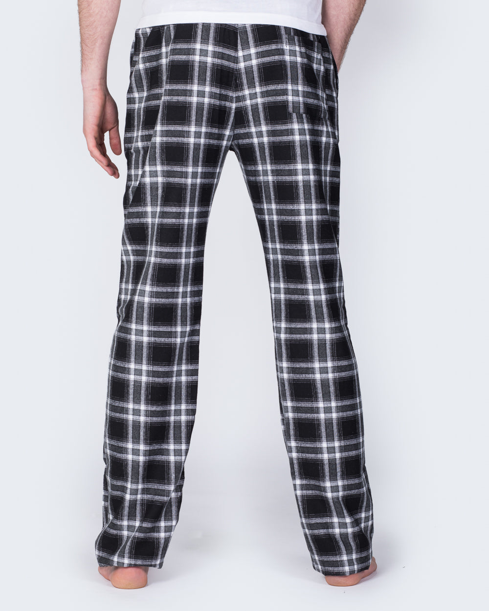 2t Tall Regular Fit Pyjama Bottoms (black/white)