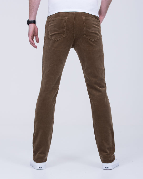 Redpoint Milton Slim Fit Extra Long Cord Tall Mens Jeans (camel