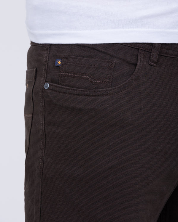Red Point Row Redpoint Milton Slim Tall Extra Long Longer Chinos Jeans (brown pattern ...