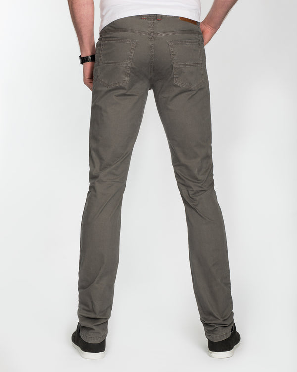 Redpoint Halifax Slim Fit Cotton Chinos (grey)