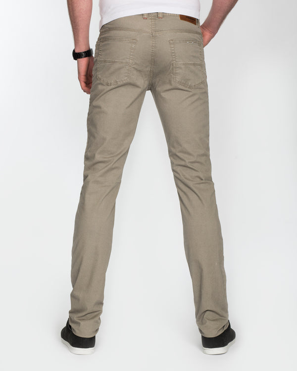 Redpoint Halifax Slim Fit Cotton Chinos (beige)