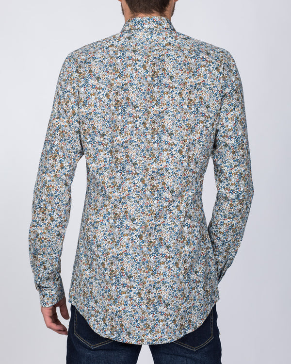 2t Slim Fit Long Sleeve Tall Shirt (flowers)