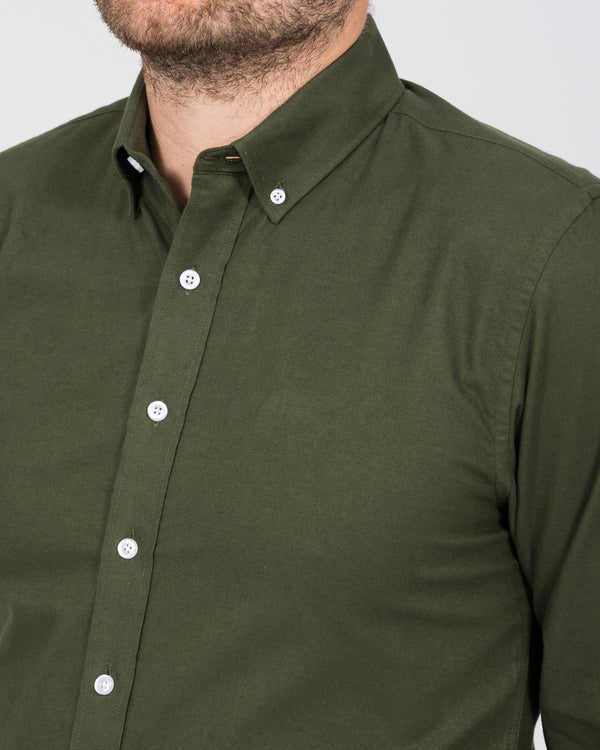 2t Slim Fit Long Sleeve Tall Shirt (forest green)