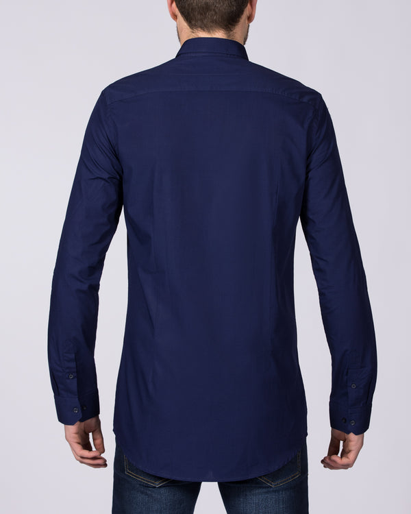 2t Luca Slim Fit Tall Shirt (navy)