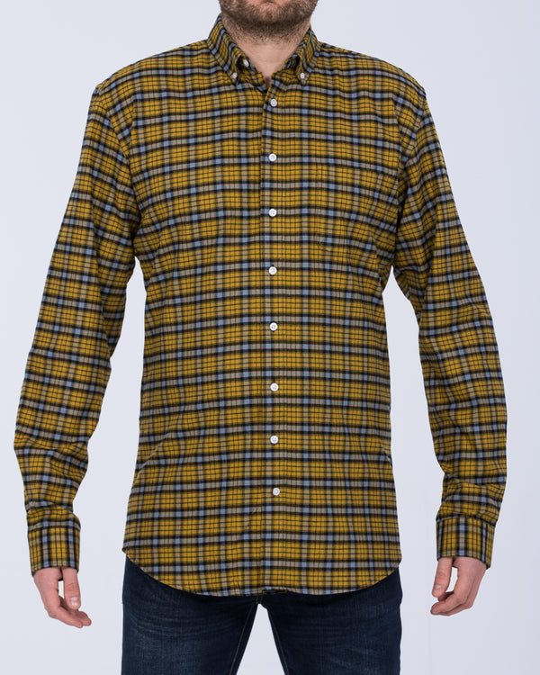 2t Regular Fit Long Sleeve Tall Shirt (yellow check)