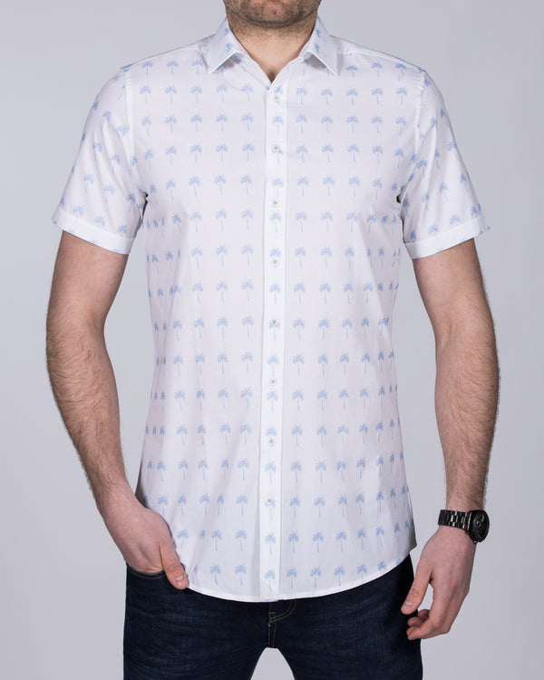 2t Slim Fit Short Sleeve Tall Shirt (white palms)