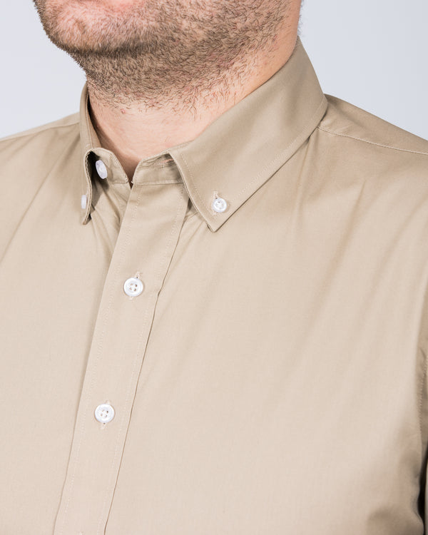 2t Slim Fit Long Sleeve Tall Shirt (khaki)